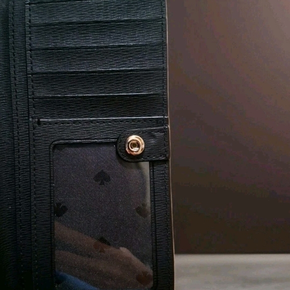 Kate Spade Darcy Large Slim Bifold Leopard Print Wallet - Picture 9 of 11